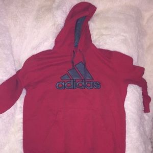 Red adidas sweatshirt